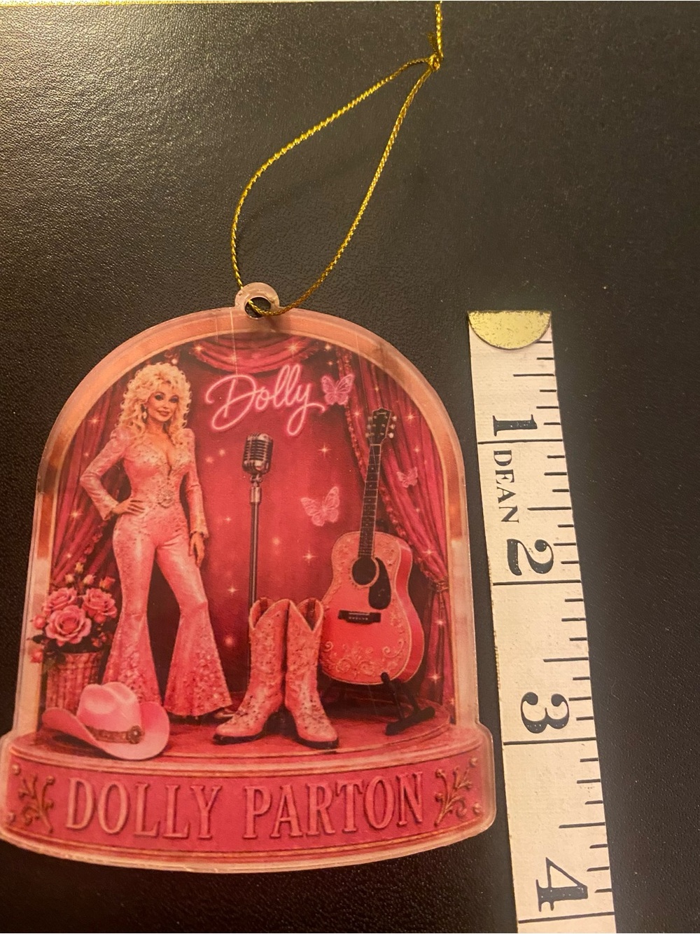 Dolly Parton Bundle Acrylic ornament (1 sided) & Dolly Beauty Pink Lip Gloss - Picture 3 of 4